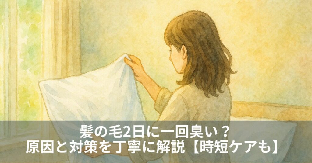 髪の毛2日に一回臭い？原因と対策を丁寧に解説【時短ケアも】