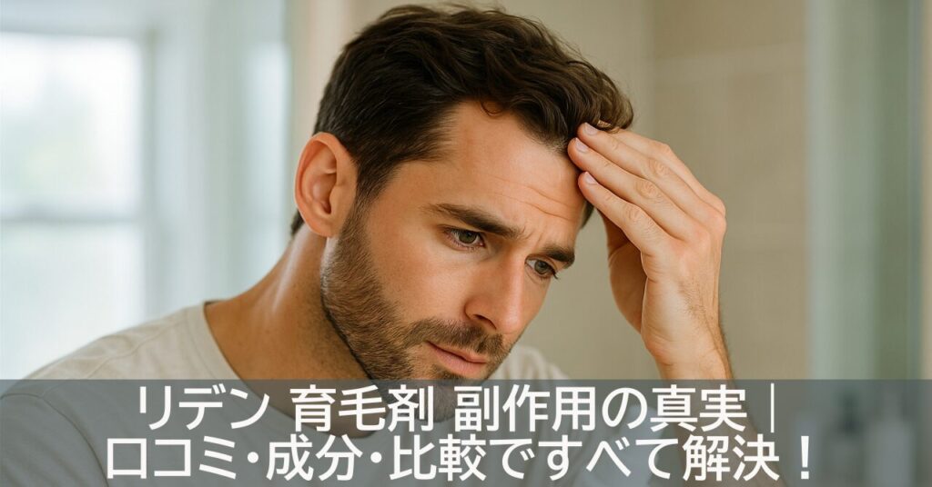 リデン 育毛剤 副作用の真実｜口コミ・成分・比較ですべて解決！