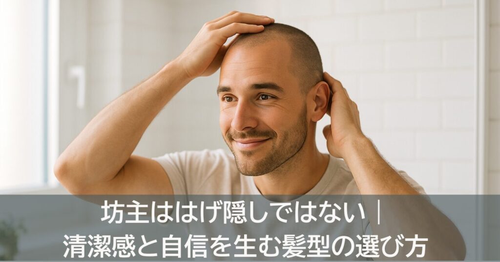 坊主ははげ隠しではない｜清潔感と自信を生む髪型の選び方