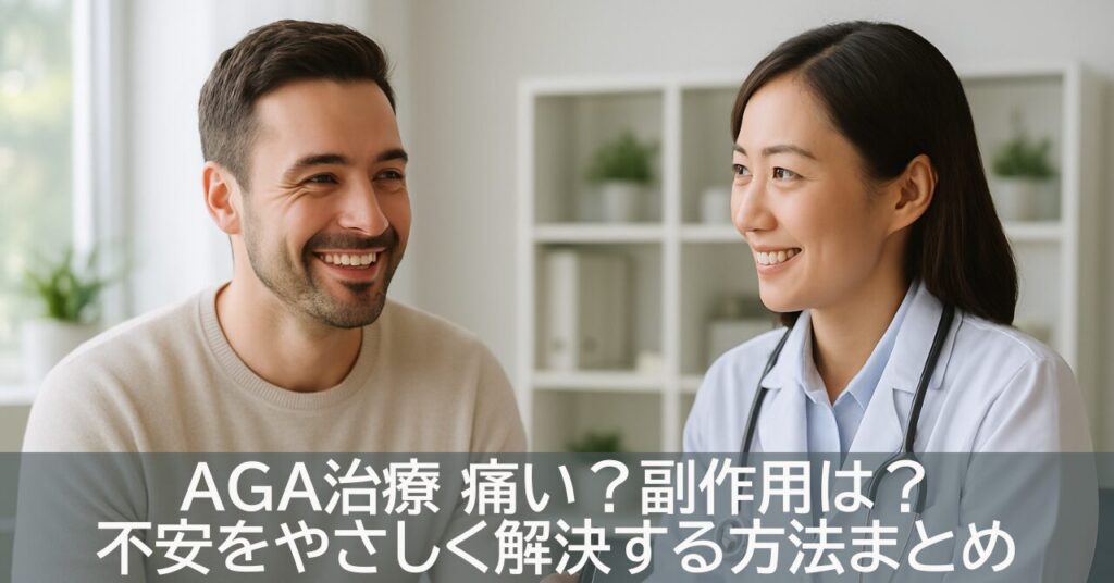 AGA治療 痛い？副作用は？不安をやさしく解決する方法まとめ