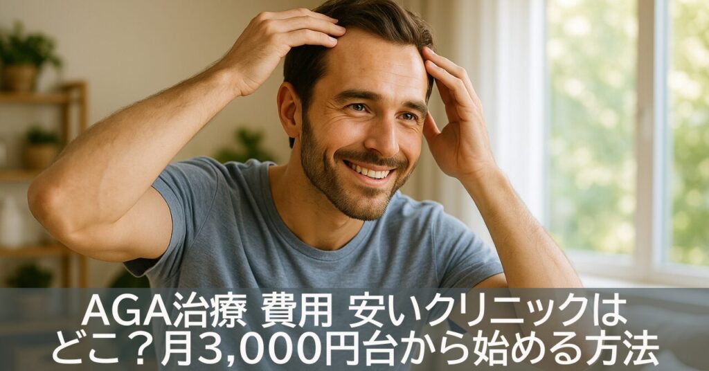 AGA治療 費用 安いクリニックはどこ？月3,000円台から始める方法