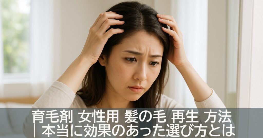 育毛剤 女性用 髪の毛 再生 方法｜本当に効果のあった選び方とは