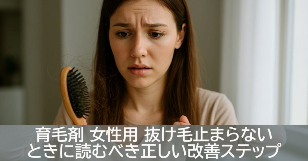 育毛剤 女性用 抜け毛止まらないときに読むべき正しい改善ステップ