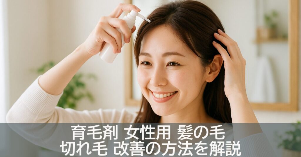 育毛剤 女性用 髪の毛 切れ毛 改善の方法を解説