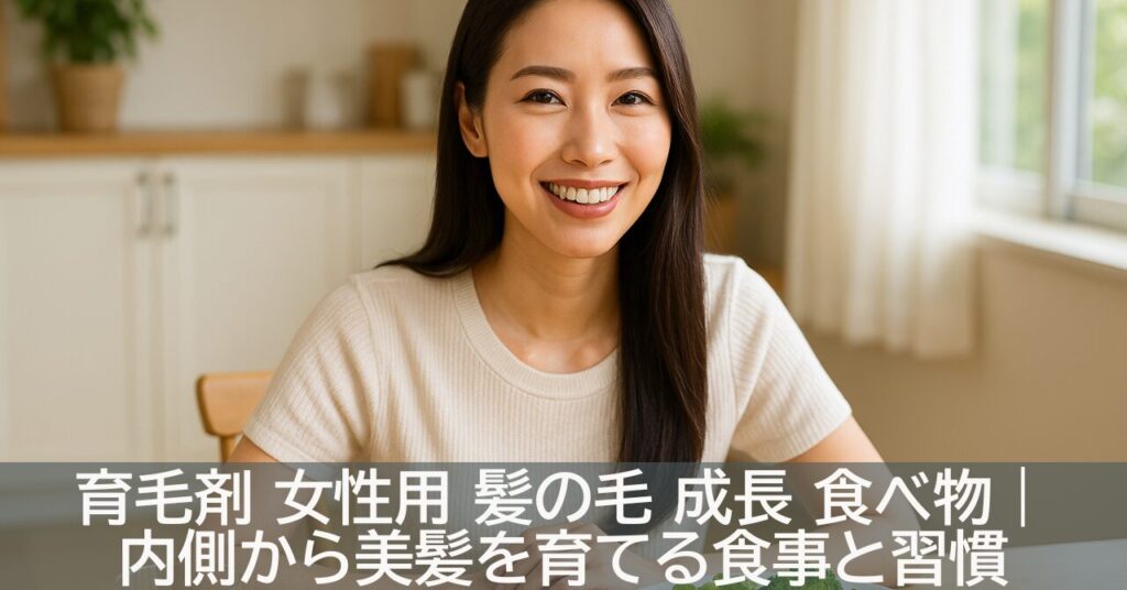 育毛剤 女性用 髪の毛 成長 食べ物｜内側から美髪を育てる食事と習慣