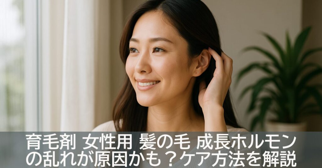 育毛剤 女性用 髪の毛 成長ホルモンの乱れが原因かも？ケア方法を解説