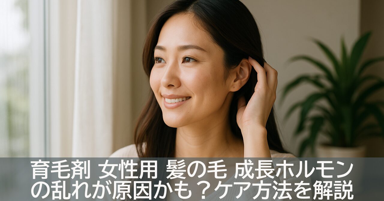 育毛剤 女性用 髪の毛 成長ホルモンの乱れが原因かも？ケア方法を解説