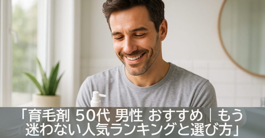 「育毛剤 50代 男性 おすすめ｜もう迷わない人気ランキングと選び方」