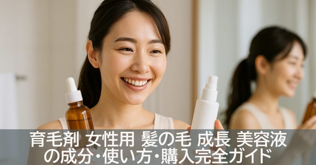 育毛剤 女性用 髪の毛 成長 美容液の成分・使い方・購入完全ガイド