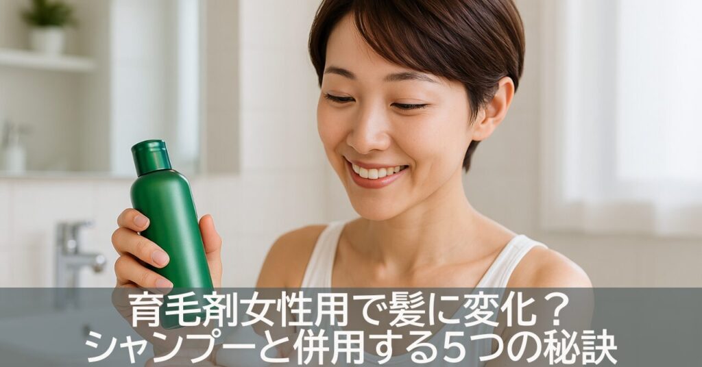 育毛剤女性用で髪に変化？シャンプーと併用する5つの秘訣