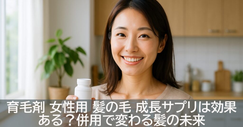 育毛剤 女性用 髪の毛 成長サプリは効果ある？併用で変わる髪の未来