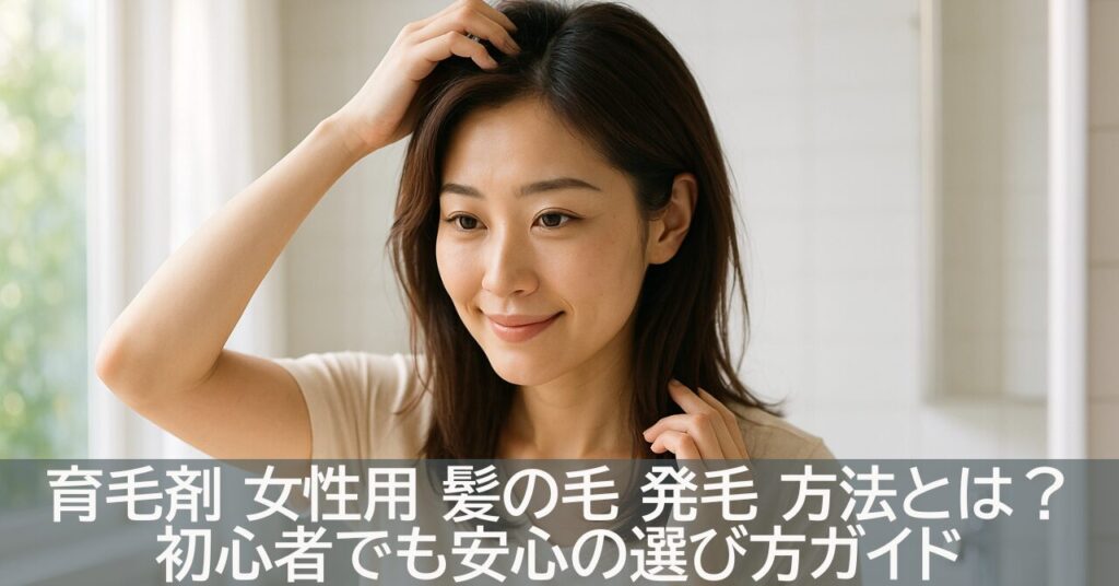 育毛剤 女性用 髪の毛 発毛 方法とは？初心者でも安心の選び方ガイド