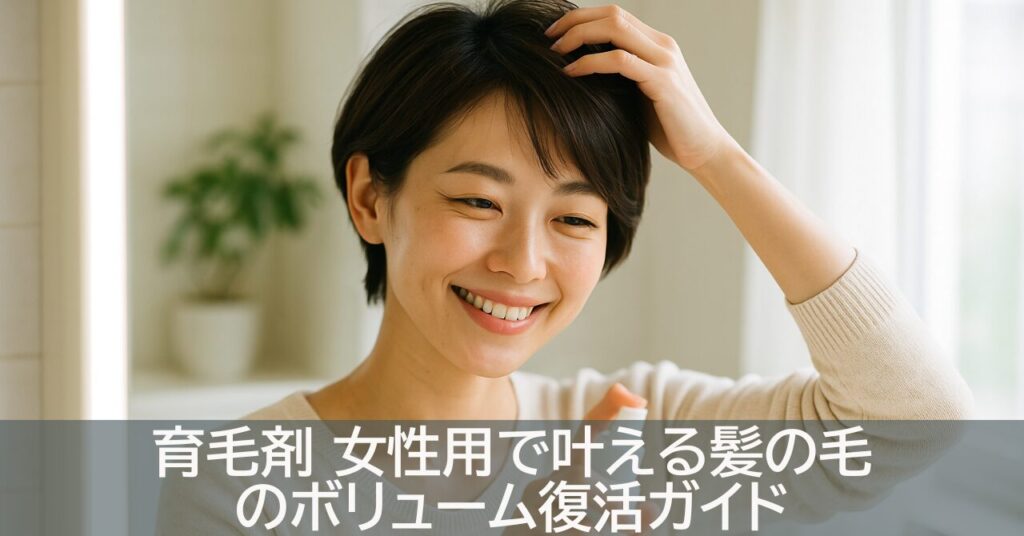 育毛剤 女性用で叶える髪の毛のボリューム復活ガイド