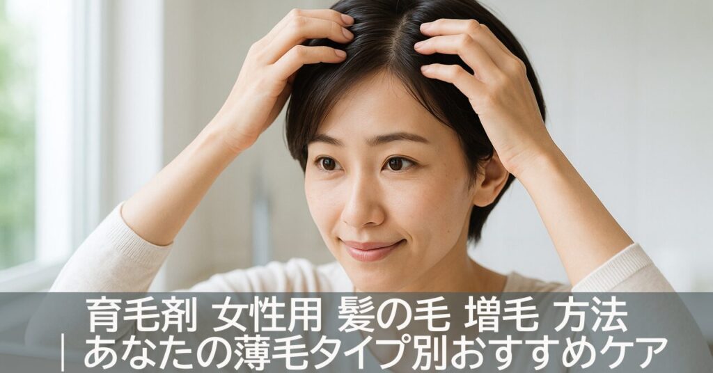 育毛剤 女性用 髪の毛 増毛 方法｜あなたの薄毛タイプ別おすすめケア