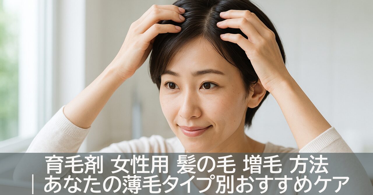 育毛剤 女性用 髪の毛 増毛 方法｜あなたの薄毛タイプ別おすすめケア