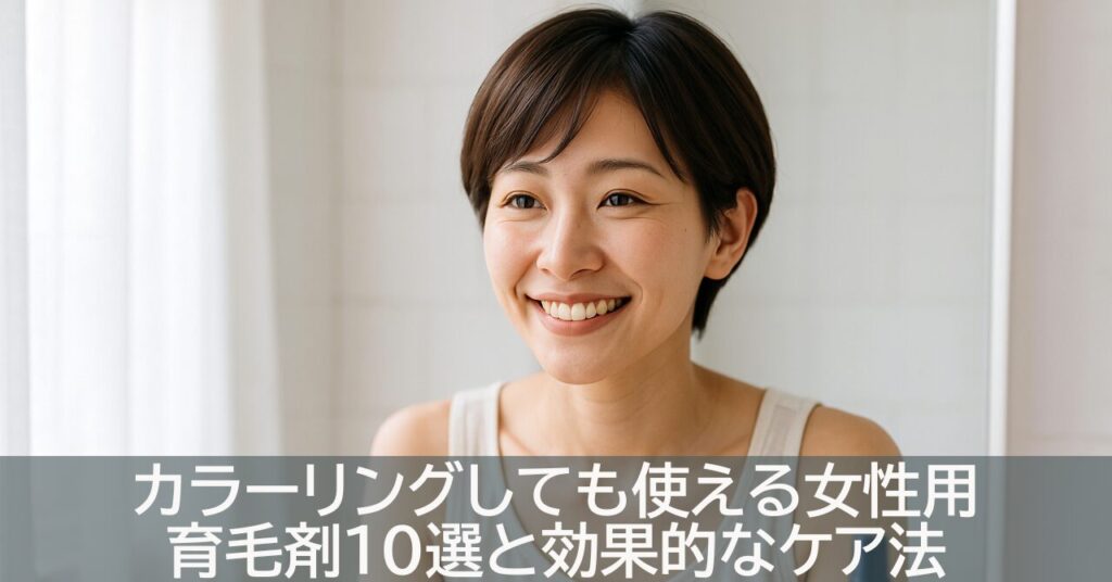 カラーリングしても使える女性用育毛剤10選と効果的なケア法