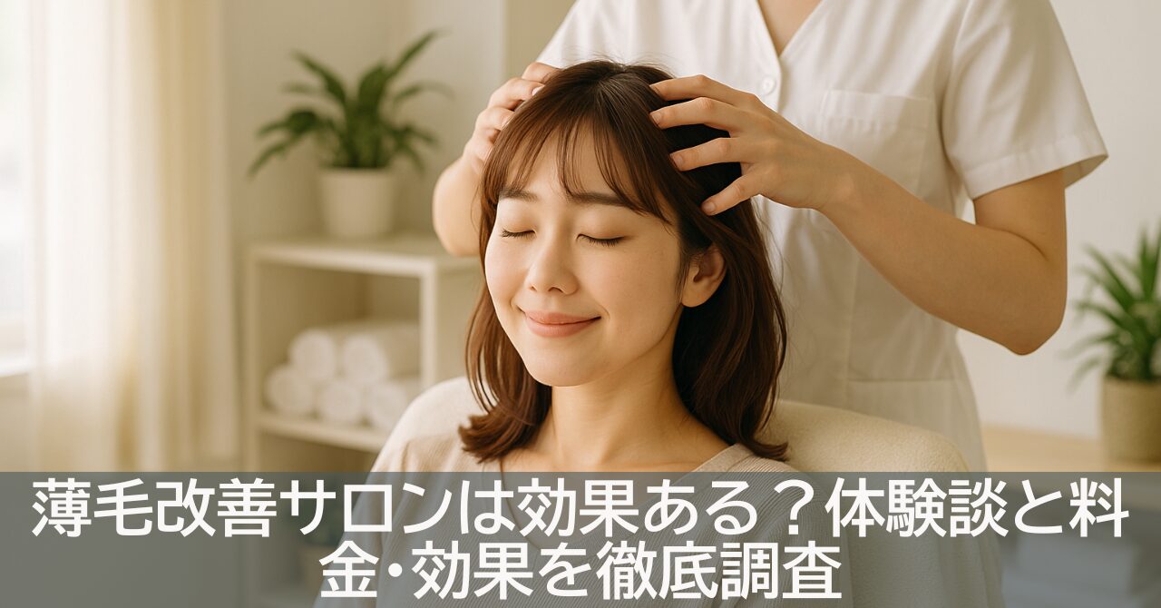 薄毛改善サロンは効果ある？体験談と料金・効果を徹底調査