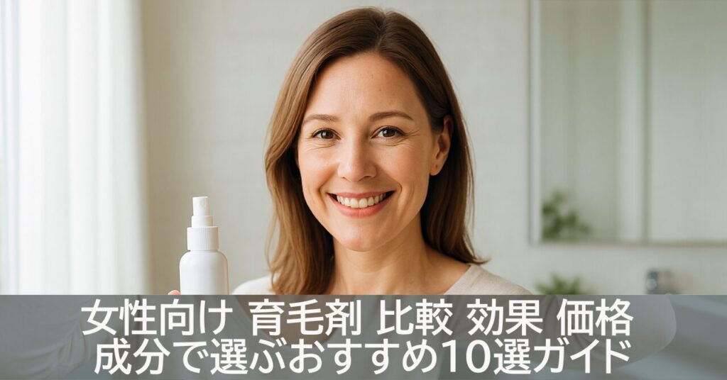 女性向け 育毛剤 比較 効果 価格 成分で選ぶおすすめ10選ガイド