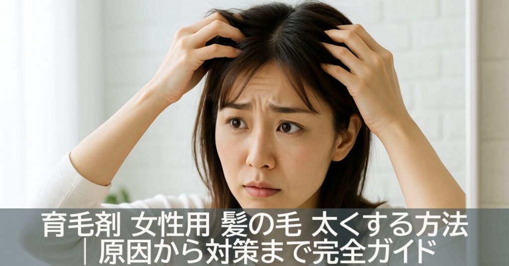 育毛剤 女性用 髪の毛 太くする方法｜原因から対策まで完全ガイド