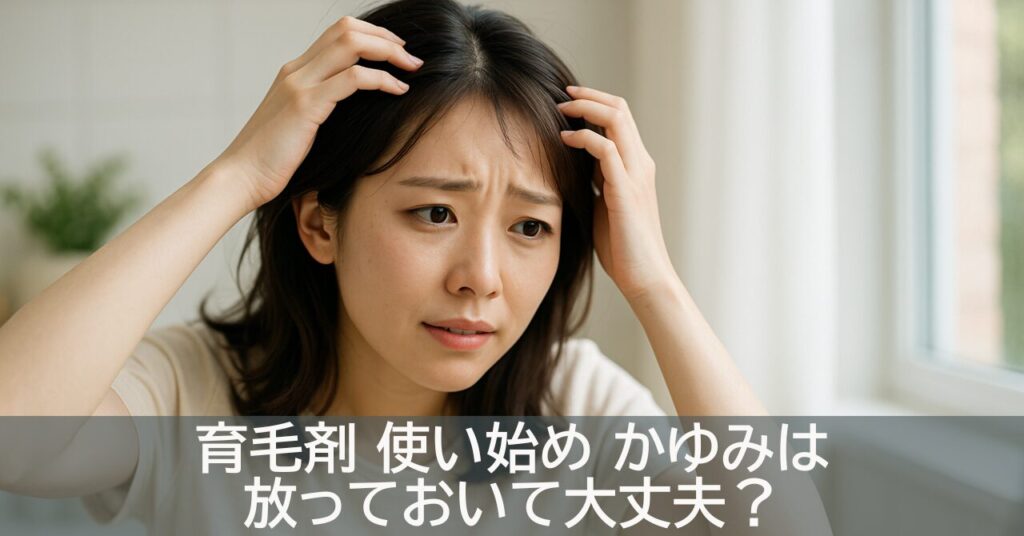 育毛剤 使い始め かゆみは放っておいて大丈夫？