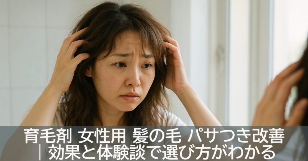 育毛剤 女性用 髪の毛 パサつき改善｜効果と体験談で選び方がわかる