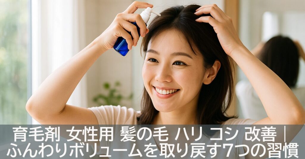 育毛剤 女性用 髪の毛 ハリ コシ 改善｜ふんわりボリュームを取り戻す7つの習慣