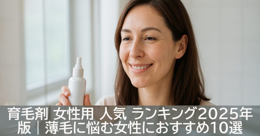 育毛剤 女性用 人気 ランキング2025年版｜薄毛に悩む女性におすすめ10選