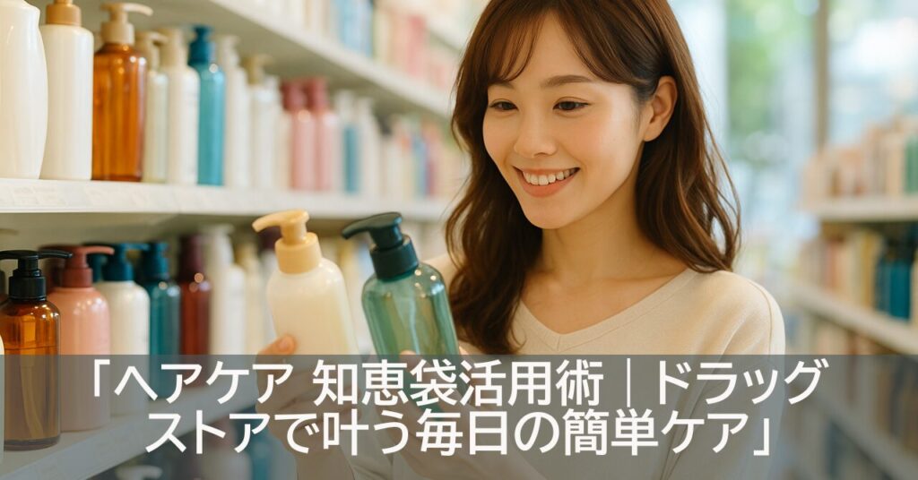 「ヘアケア 知恵袋活用術｜ドラッグストアで叶う毎日の簡単ケア」