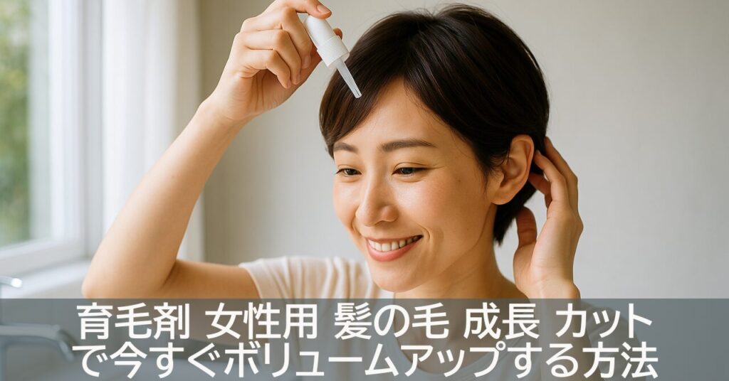 育毛剤 女性用 髪の毛 成長 カットで今すぐボリュームアップする方法