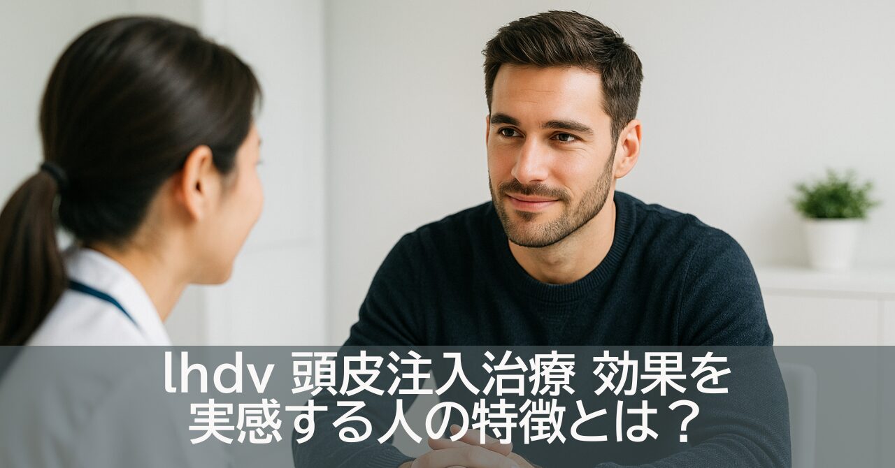 lhdv 頭皮注入治療 効果を実感する人の特徴とは？