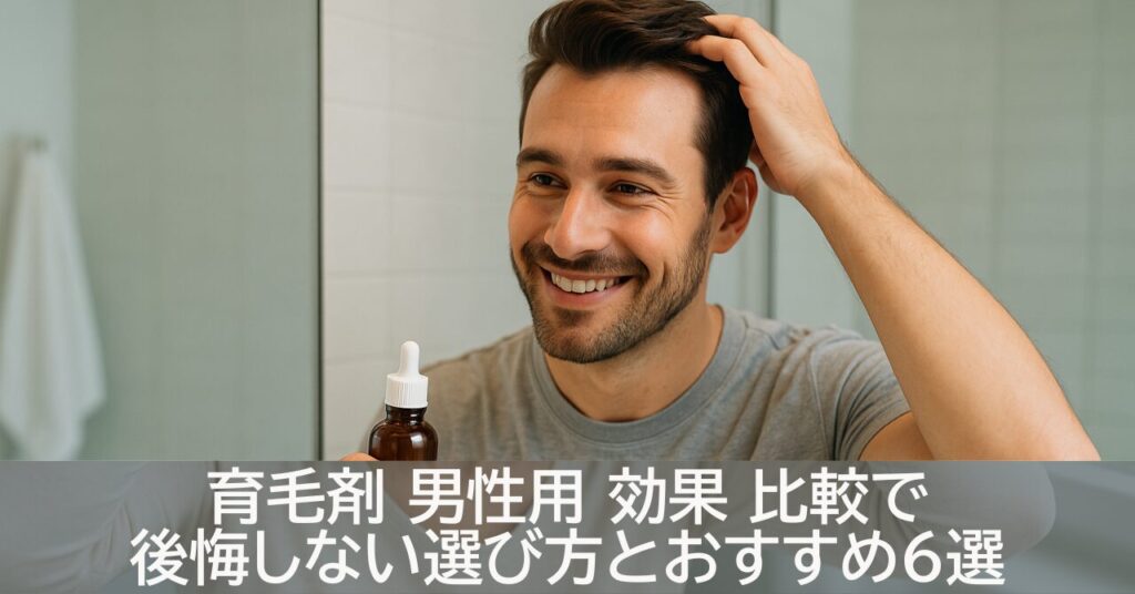 育毛剤 男性用 効果 比較で後悔しない選び方とおすすめ6選