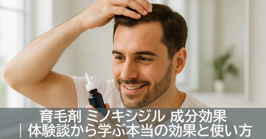 育毛剤 ミノキシジル 成分効果｜体験談から学ぶ本当の効果と使い方