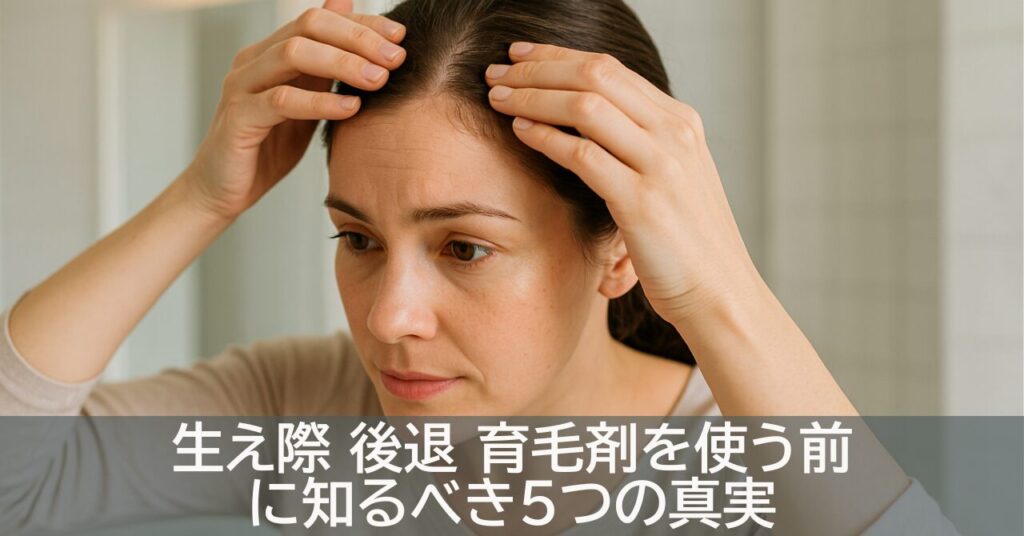 生え際 後退 育毛剤を使う前に知るべき5つの真実