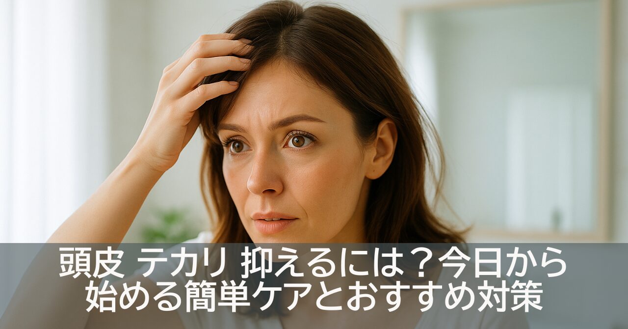 頭皮 テカリ 抑えるには？今日から始める簡単ケアとおすすめ対策