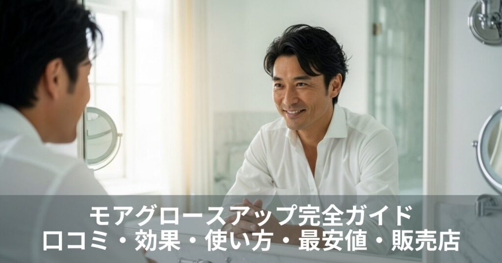 モアグロースアップ完全ガイド｜口コミ・効果・使い方・最安値・販売店まで全部わかる