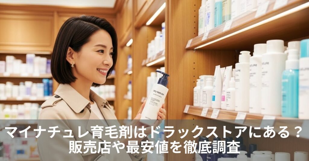 マイナチュレ育毛剤はドラックストアにある？販売店や最安値を徹底調査