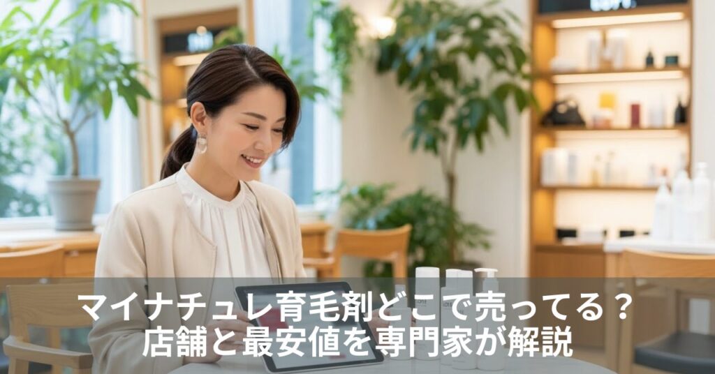 マイナチュレ育毛剤どこで売ってる？店舗と最安値を専門家が解説