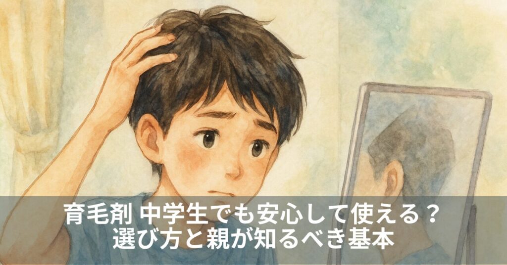 育毛剤 中学生でも安心して使える？選び方と親が知るべき基本