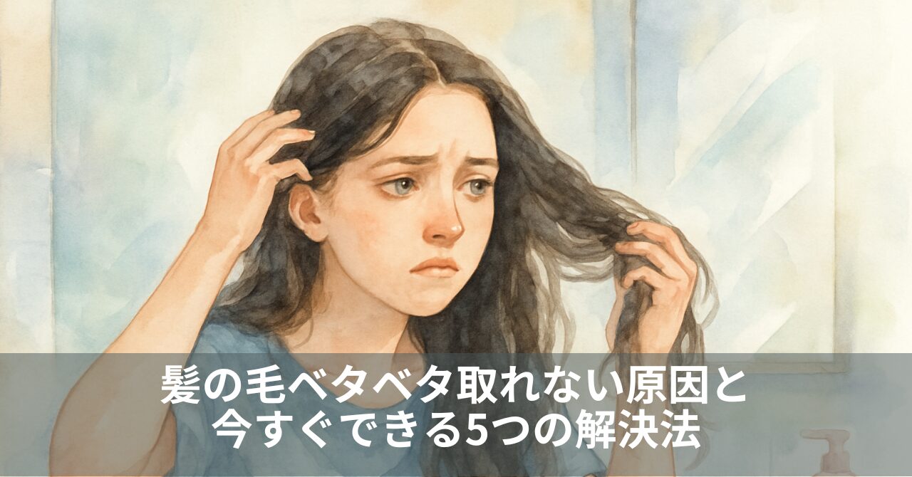 髪の毛ベタベタ取れない原因と今すぐできる5つの解決法