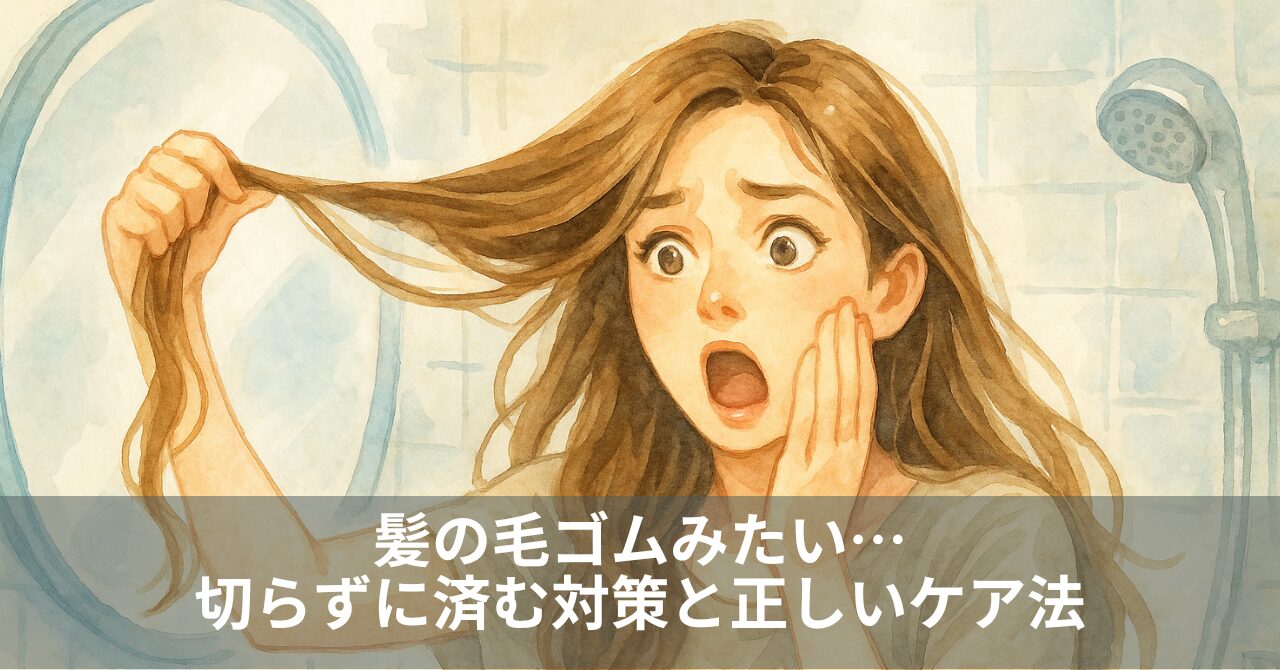 髪の毛ゴムみたい…切らずに済む対策と正しいケア法