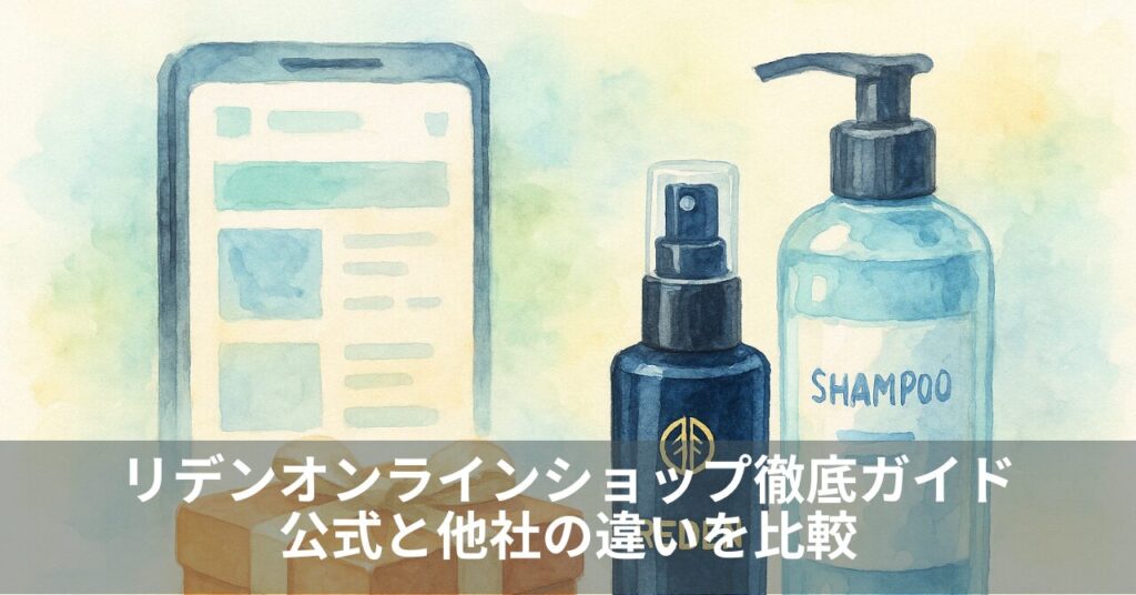 リデンオンラインショップ徹底ガイド｜公式と他社の違いを比較