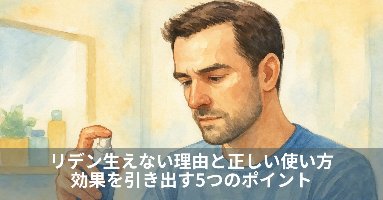 リデン生えない理由と正しい使い方｜効果を引き出す5つのポイント