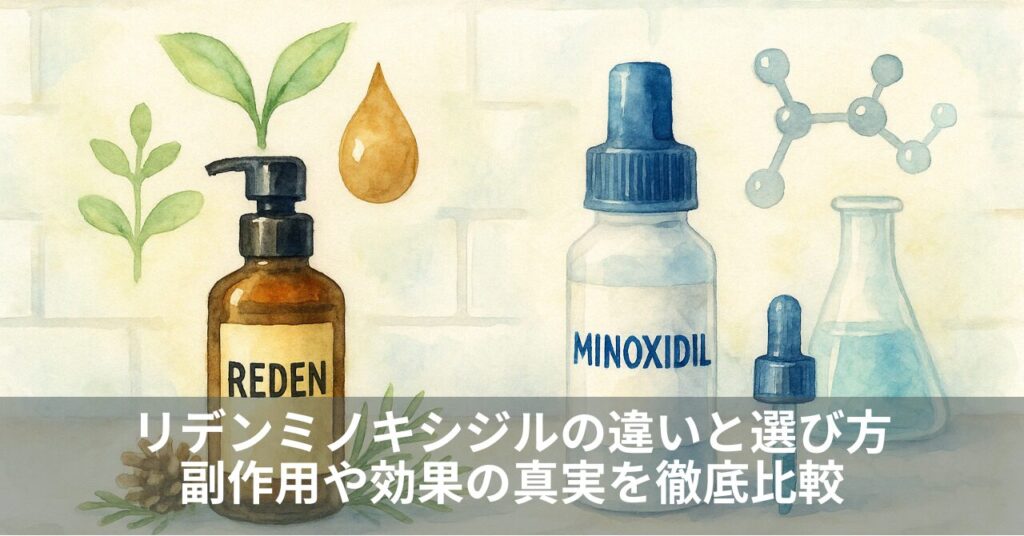 リデンミノキシジルの違いと選び方｜副作用や効果の真実を徹底比較