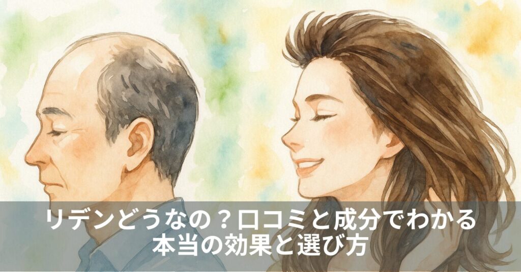 リデンどうなの？口コミと成分でわかる本当の効果と選び方