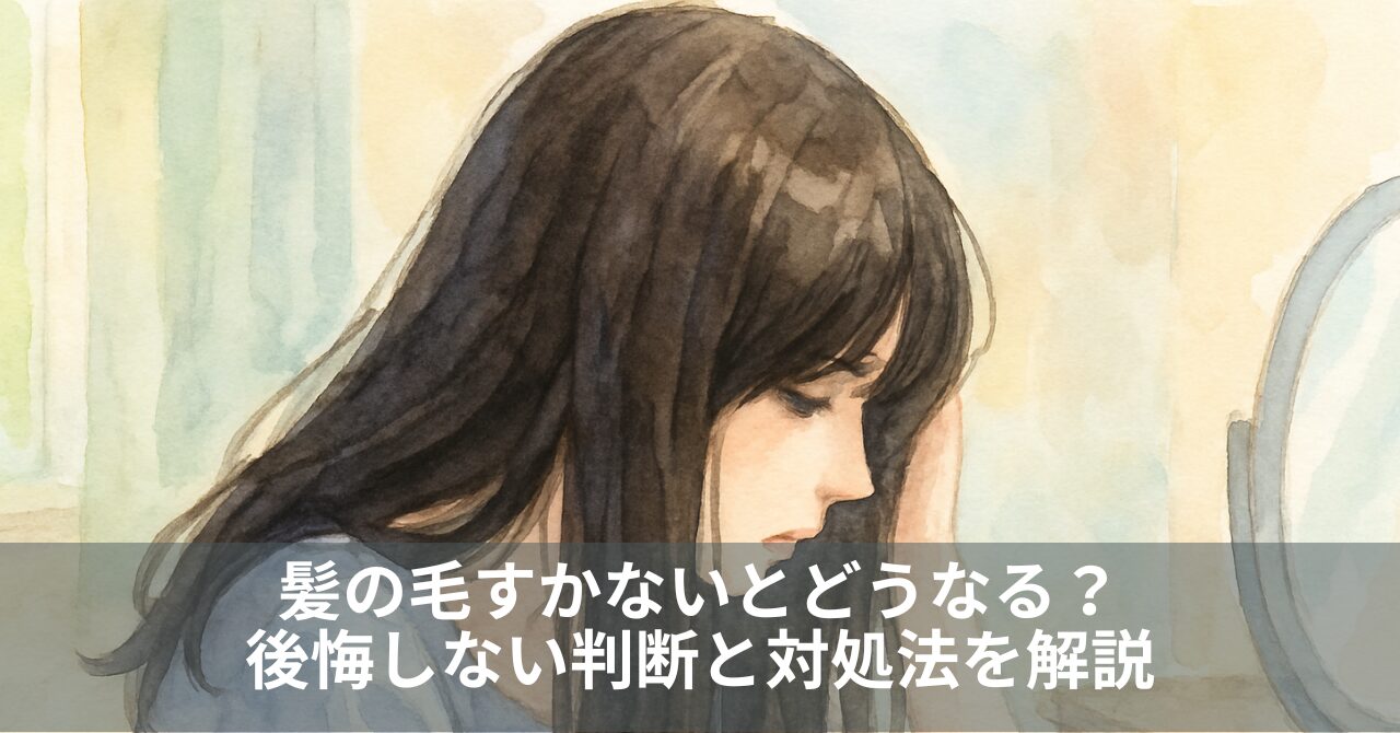 髪の毛すかないとどうなる？後悔しない判断と対処法を解説