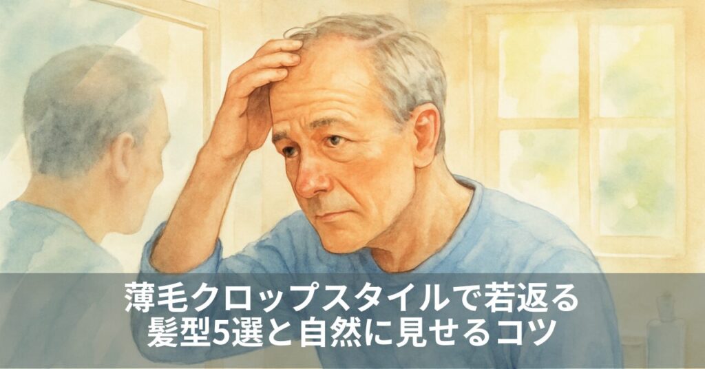 薄毛クロップスタイルで若返る髪型5選と自然に見せるコツ