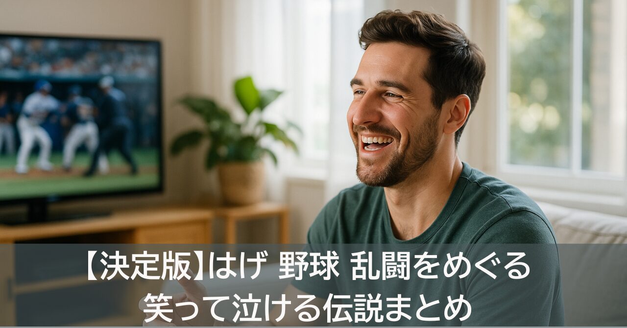 【決定版】はげ 野球 乱闘をめぐる笑って泣ける伝説まとめ