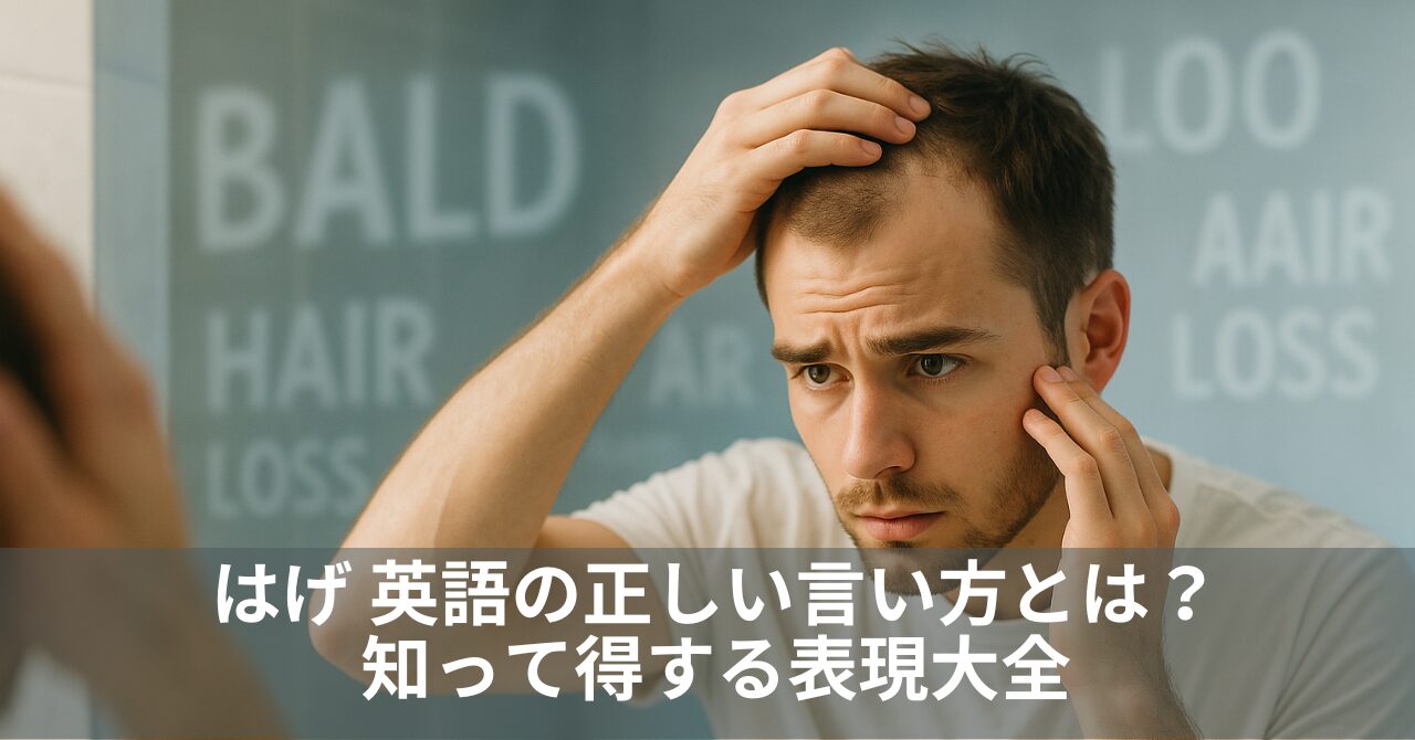 はげ 英語の正しい言い方とは？知って得する表現大全