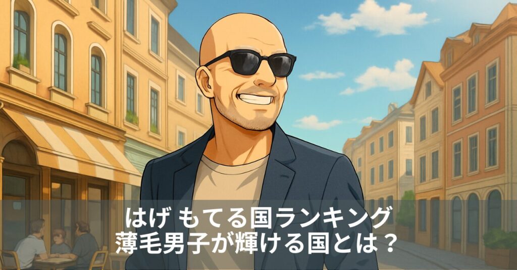 はげ もてる国ランキング｜薄毛男子が輝ける国とは？