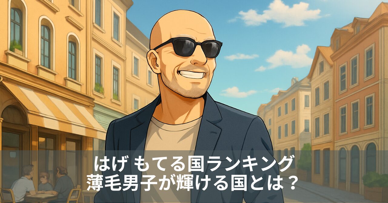 はげ もてる国ランキング｜薄毛男子が輝ける国とは？